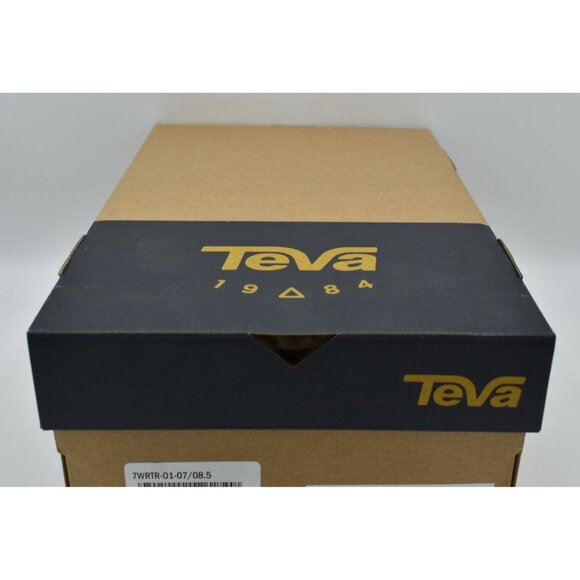 Teva Womens Size 8.5 Terrawave Brown Green Leather Lace Up Sneakers Shoes - Picture 10 of 11